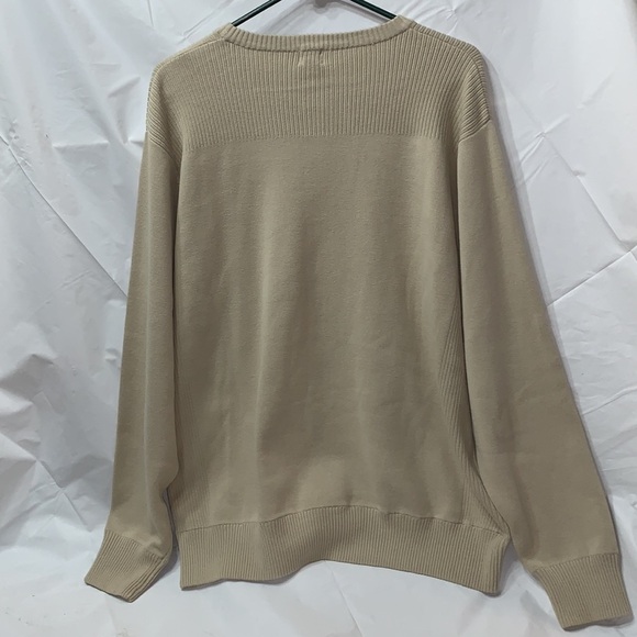 LEVI’S Khaki Crewneck Long Sleeve Sweater Red Tab Size XL - Picture 5 of 5